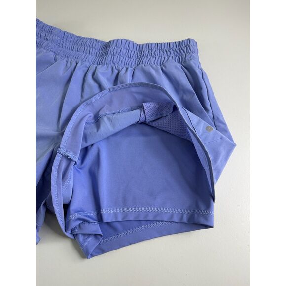 Layer 8 Women's 2 in 1 Athletic Running Shorts Pockets Blue Size XL - Picture 3 of 10